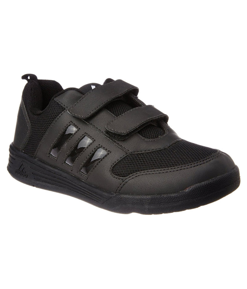 Stylish Black Suede Velcro Trainers